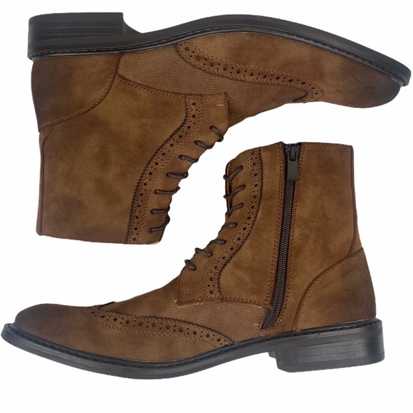 Kenneth Cole Unlisted Lace Up Side Zip Buzzer Boot - Picture 5 of 16